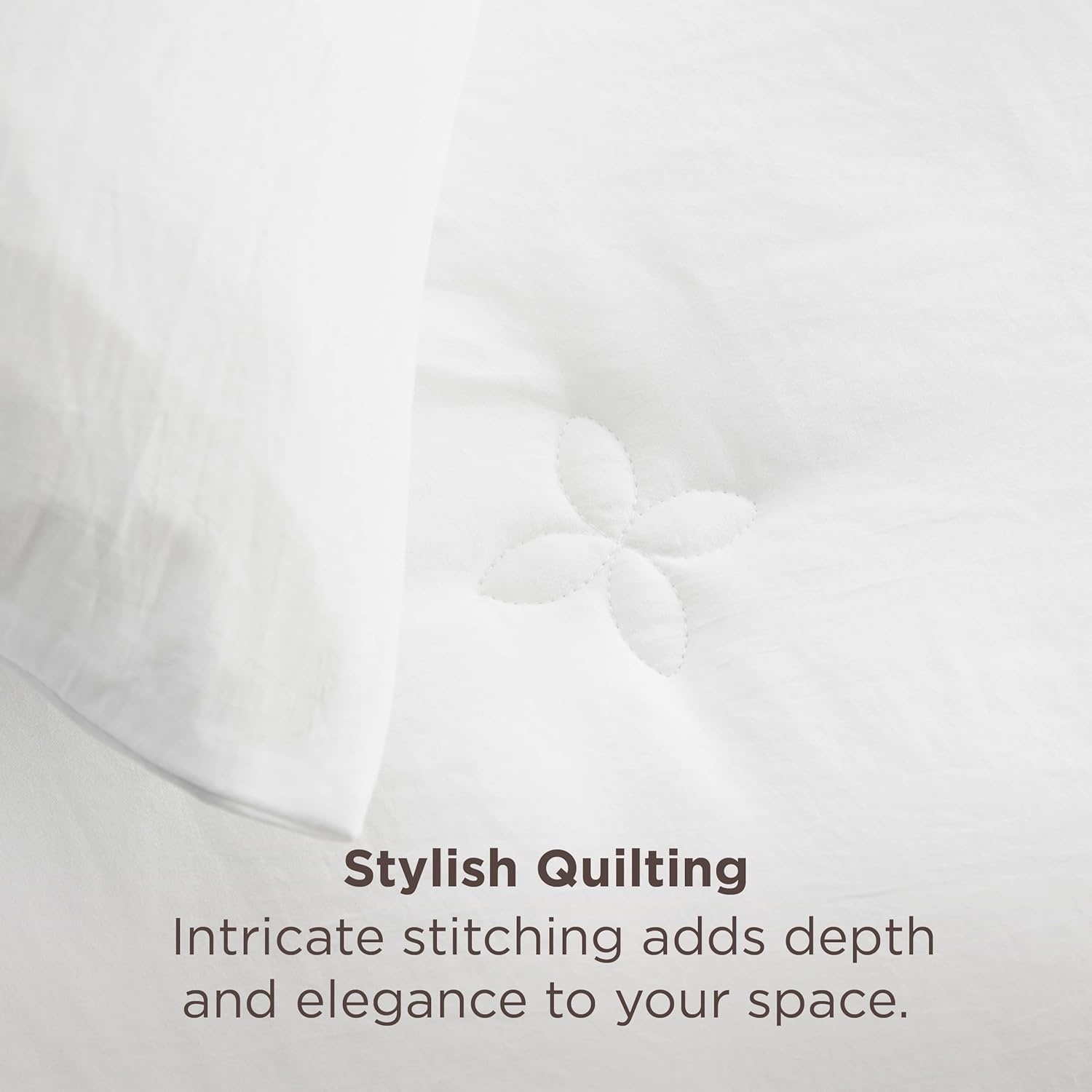 image:imageBedsure Queen Comforter Set Dark Grey Soft Prewashed Queen Size Bedding Quilted Comforter with Circle Design Down Alternative Comforter for All Seasons 3 Pieces Bed Set with 2 Pillow Shams01whiteclover