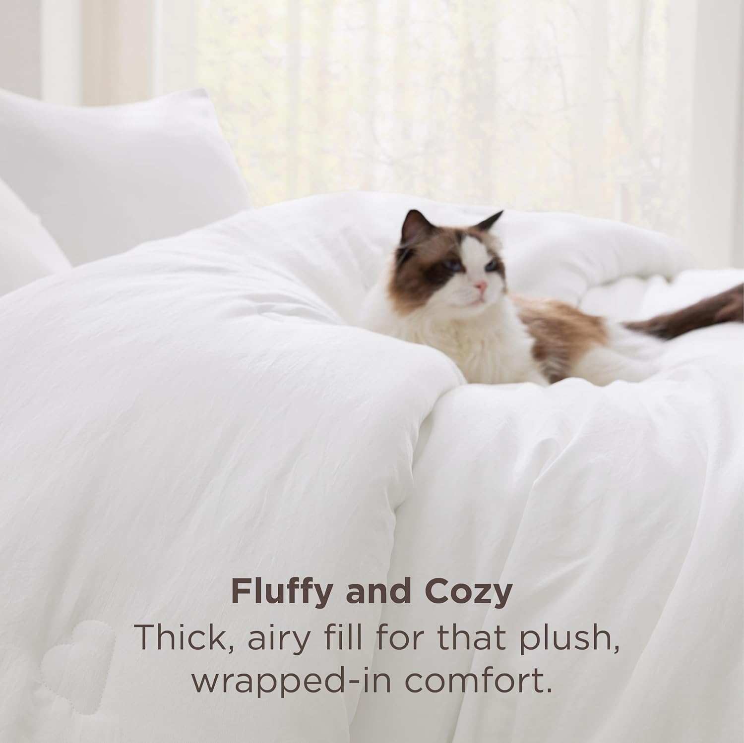 image:imageBedsure Queen Comforter Set Dark Grey Soft Prewashed Queen Size Bedding Quilted Comforter with Circle Design Down Alternative Comforter for All Seasons 3 Pieces Bed Set with 2 Pillow Shams05whiteclouds