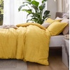 Bedsure Grey Queen Comforter Set, Soft Cationic Dyed Bedding Set 3 Pcs | Breathable, Comfortable for All Season, Skin-Friendly, Melange, Home Decor Gift, Bed Set, Cozy for Bedroom, OEKO, Modern(09 – Yellow Melange)