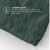 Bedsure Grey Queen Comforter Set, Soft Cationic Dyed Bedding Set 3 Pcs | Breathable, Comfortable for All Season, Skin-Friendly, Melange, Home Decor Gift, Bed Set, Cozy for Bedroom, OEKO, Modern(02 – Dark Green Melange)