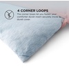 Bedsure Grey Queen Comforter Set, Soft Cationic Dyed Bedding Set 3 Pcs | Breathable, Comfortable for All Season, Skin-Friendly, Melange, Home Decor Gift, Bed Set, Cozy for Bedroom, OEKO, Modern(05 – Light Blue Melange)