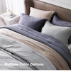 Bedsure Grey Queen Comforter Set, Soft Cationic Dyed Bedding Set 3 Pcs | Breathable, Comfortable for All Season, Skin-Friendly, Melange, Home Decor Gift, Bed Set, Cozy for Bedroom, OEKO, Modern(04 – Oat Melange)