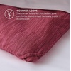 Bedsure Grey Queen Comforter Set, Soft Cationic Dyed Bedding Set 3 Pcs | Breathable, Comfortable for All Season, Skin-Friendly, Melange, Home Decor Gift, Bed Set, Cozy for Bedroom, OEKO, Modern(06 – Red Melange)