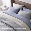 Bedsure Grey Queen Comforter Set, Soft Cationic Dyed Bedding Set 3 Pcs | Breathable, Comfortable for All Season, Skin-Friendly, Melange, Home Decor Gift, Bed Set, Cozy for Bedroom, OEKO, Modern(05 – Dusty Blue Melange)