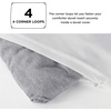Bedsure Grey Queen Comforter Set, Soft Cationic Dyed Bedding Set 3 Pcs | Breathable, Comfortable for All Season, Skin-Friendly, Melange, Home Decor Gift, Bed Set, Cozy for Bedroom, OEKO, Modern(03 – Dark Grey Melange)