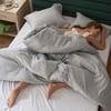 Bedsure Grey Queen Comforter Set, Soft Cationic Dyed Bedding Set 3 Pcs | Breathable, Comfortable for All Season, Skin-Friendly, Melange, Home Decor Gift, Bed Set, Cozy for Bedroom, OEKO, Modern(03 – Light Grey Melange)