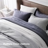 Bedsure Grey Queen Comforter Set, Soft Cationic Dyed Bedding Set 3 Pcs | Breathable, Comfortable for All Season, Skin-Friendly, Melange, Home Decor Gift, Bed Set, Cozy for Bedroom, OEKO, Modern(03 – Grayish White Melange)