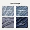 Bedsure Grey Queen Comforter Set, Soft Cationic Dyed Bedding Set 3 Pcs | Breathable, Comfortable for All Season, Skin-Friendly, Melange, Home Decor Gift, Bed Set, Cozy for Bedroom, OEKO, Modern(05 – Infinity Blue Melange)