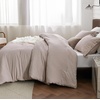 Bedsure Grey Queen Comforter Set, Soft Cationic Dyed Bedding Set 3 Pcs | Breathable, Comfortable for All Season, Skin-Friendly, Melange, Home Decor Gift, Bed Set, Cozy for Bedroom, OEKO, Modern(04 – Oat Melange)