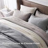 Bedsure Grey Queen Comforter Set, Soft Cationic Dyed Bedding Set 3 Pcs | Breathable, Comfortable for All Season, Skin-Friendly, Melange, Home Decor Gift, Bed Set, Cozy for Bedroom, OEKO, Modern(05 – Light Blue Melange)