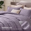 Bedsure Grey Queen Comforter Set, Soft Cationic Dyed Bedding Set 3 Pcs | Breathable, Comfortable for All Season, Skin-Friendly, Melange, Home Decor Gift, Bed Set, Cozy for Bedroom, OEKO, Modern(07 – Grayish Purple Melange)