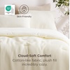 Bedsure Oliver Green Queen Bedding Comforter Set, Waffle Breathable Bedding Set, All Season Comforter with 3 Pieces, 1 Waffle Weave Comforter (90″x90″) and 2 Pillowcases (20″x26″)(Ivory)