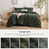 Bedsure Oliver Green Queen Bedding Comforter Set, Waffle Breathable Bedding Set, All Season Comforter with 3 Pieces, 1 Waffle Weave Comforter (90″x90″) and 2 Pillowcases (20″x26″)(Oliver Green)