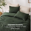 Bedsure Oliver Green Queen Bedding Comforter Set, Waffle Breathable Bedding Set, All Season Comforter with 3 Pieces, 1 Waffle Weave Comforter (90″x90″) and 2 Pillowcases (20″x26″)(Oliver Green)