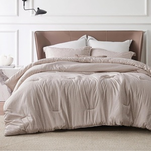 Bedsure Grey Queen Comforter Set, Soft Cationic Dyed Bedding Set 3 Pcs | Breathable, Comfortable for All Season, Skin-Friendly, Melange, Home Decor Gift, Bed Set, Cozy for Bedroom, OEKO, Modern(04 – Oat Melange)