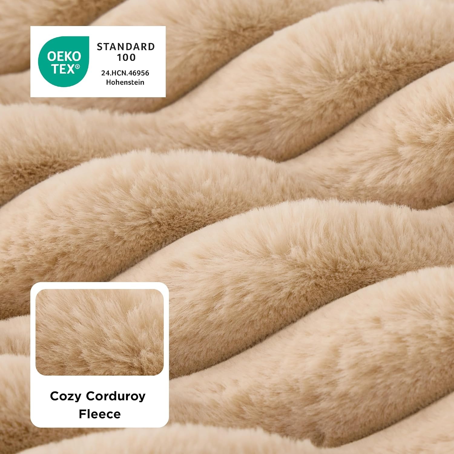 image:imageBedsure ComfyFleece Fluffy Balanced Support XL Dog Bed for Crate41x27 Golden Ratio Chopped Foam amp PP Cotton Home DecorWaterproof Liner Removable Washable Cover Nonslip BottomSandy BeigeSandy Beige