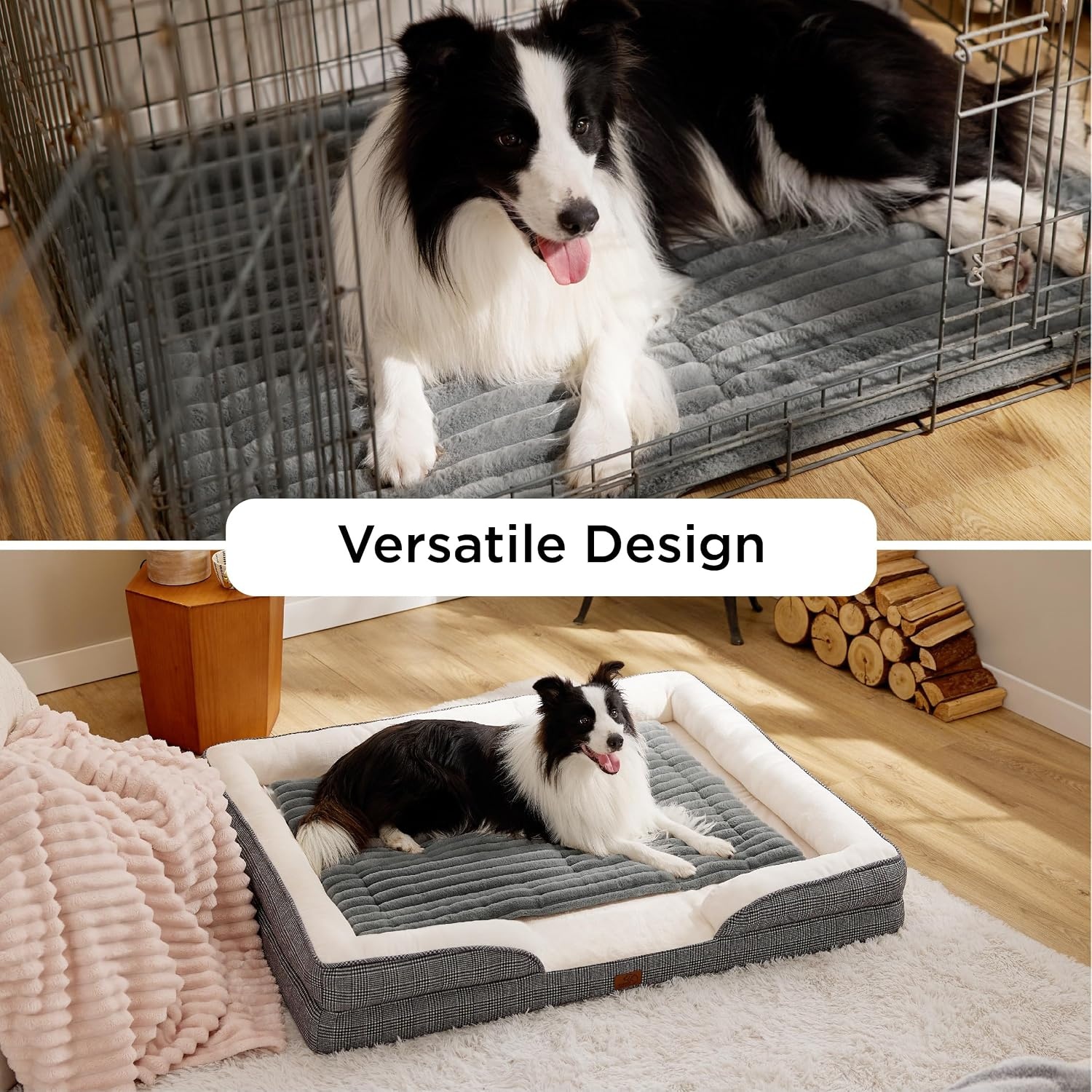 image:imageBedsure ComfyFleece Self Warming Cat Bed MatMedium Pet Self Heating Pad 30X20 Extra Warm Corduroy Fleece Dog Crate Pads IndoorCute Washable Thermal Puppy Mats in WinterNon SlipNot ElectricGrey