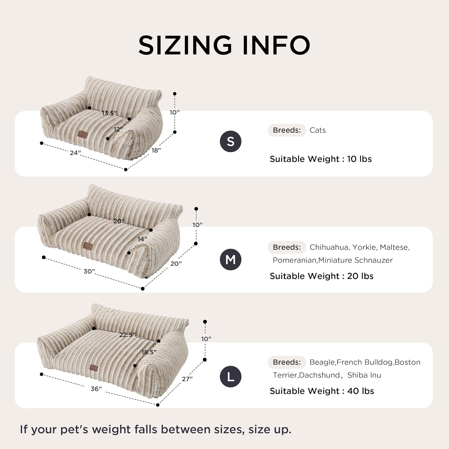 image:imageBedsure ComfyFleece Shown on TV Fluffy Dog Couch for Pets30in Blush Pink Small amp Medium Dog Bed Washable CoverSupportive Couch Bed for Small DogsPet Sofa Seen on Good Day New YorkUp to 20 LbsAmphora