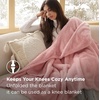 Bedsure Blanket Poncho for Women, Hooded Wearable Fleece Blanket for Adult, Winter Poncho Shawl Wrap Cape as Gifts for Mom