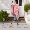 Bedsure Blanket Poncho for Women, Hooded Wearable Fleece Blanket for Adult, Winter Poncho Shawl Wrap Cape as Gifts for Mom