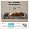 Bedsure ComfyFleece™ Memory Foam Orthopedic Dog Beds Medium Size Dog 30″ | Comfort Egg-Crate Foam Couch Sofa, Washable Corduroy Cover,Cozy Bolstor Waterproof Pet Bed with Sides,Non-Slip Bottom,Cream(Camel Brown)