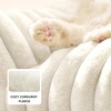 Bedsure ComfyFleece™ Shown on TV Fluffy Dog Couch for Pets,30in Blush Pink | Small & Medium Dog Bed Washable Cover,Supportive Couch Bed for Small Dogs,Pet Sofa Seen on Good Day New York,Up to 20 Lbs(Cream)