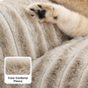 Bedsure ComfyFleece™ Shown on TV Fluffy Dog Couch for Pets,30in Blush Pink | Small & Medium Dog Bed Washable Cover,Supportive Couch Bed for Small Dogs,Pet Sofa Seen on Good Day New York,Up to 20 Lbs(Amphora)