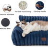 Bedsure ComfyFleece™ Shown on TV Fluffy Dog Couch for Pets,30in Blush Pink | Small & Medium Dog Bed Washable Cover,Supportive Couch Bed for Small Dogs,Pet Sofa Seen on Good Day New York,Up to 20 Lbs(Night Blue)
