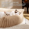 Bedsure ComfyFleece™ Shown on TV Fluffy Dog Couch for Pets,30in Blush Pink | Small & Medium Dog Bed Washable Cover,Supportive Couch Bed for Small Dogs,Pet Sofa Seen on Good Day New York,Up to 20 Lbs(Sandy Beige)