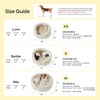 Bedsure ComfyFleece™ Washable Cute Small Medium Dog Bed,Round Pet Bed,26in | Cozy Donut Soft Fluffy Plush,Comfort Corduroy Cuddler Pet Beds,Luxury Aesthetic,Anti-Slip Bottom,Up to 30 Lbs,Cream(Cream)