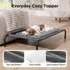 Bedsure ComfyFleece™ Washable Dog Crate Pad,Soft Fluffy Medium Pet Mat,30″ | Thin Kennel Pad for Crates Topper,Flat Corduroy Fleece Pads for Dog Cages,Nonslip Bottom,Not Chewproof,Sandy Beige(Grey)