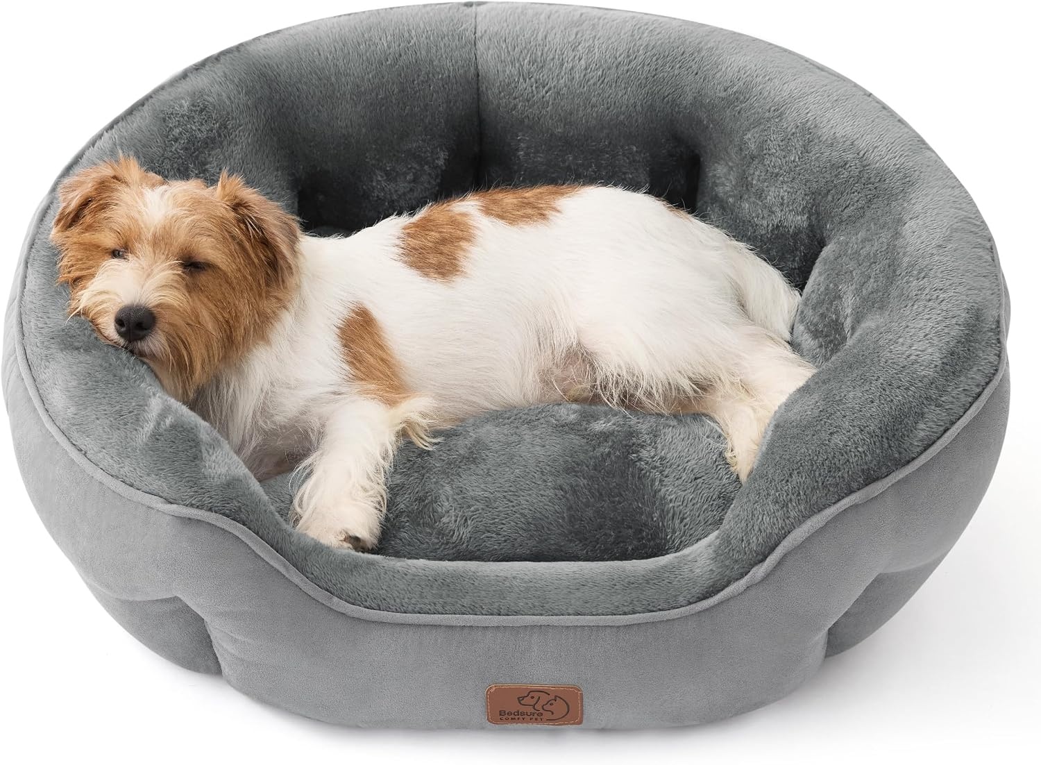 image:imageBedsure AeroFrost Cooling Small Dog Bed Round Washable 20In Arctic Blue QMaxgt04 Cat Beds for Indoor Cats Comfort Cooling Summer Pet BedAntiSlip Bottomfor Puppies and KittensGrey