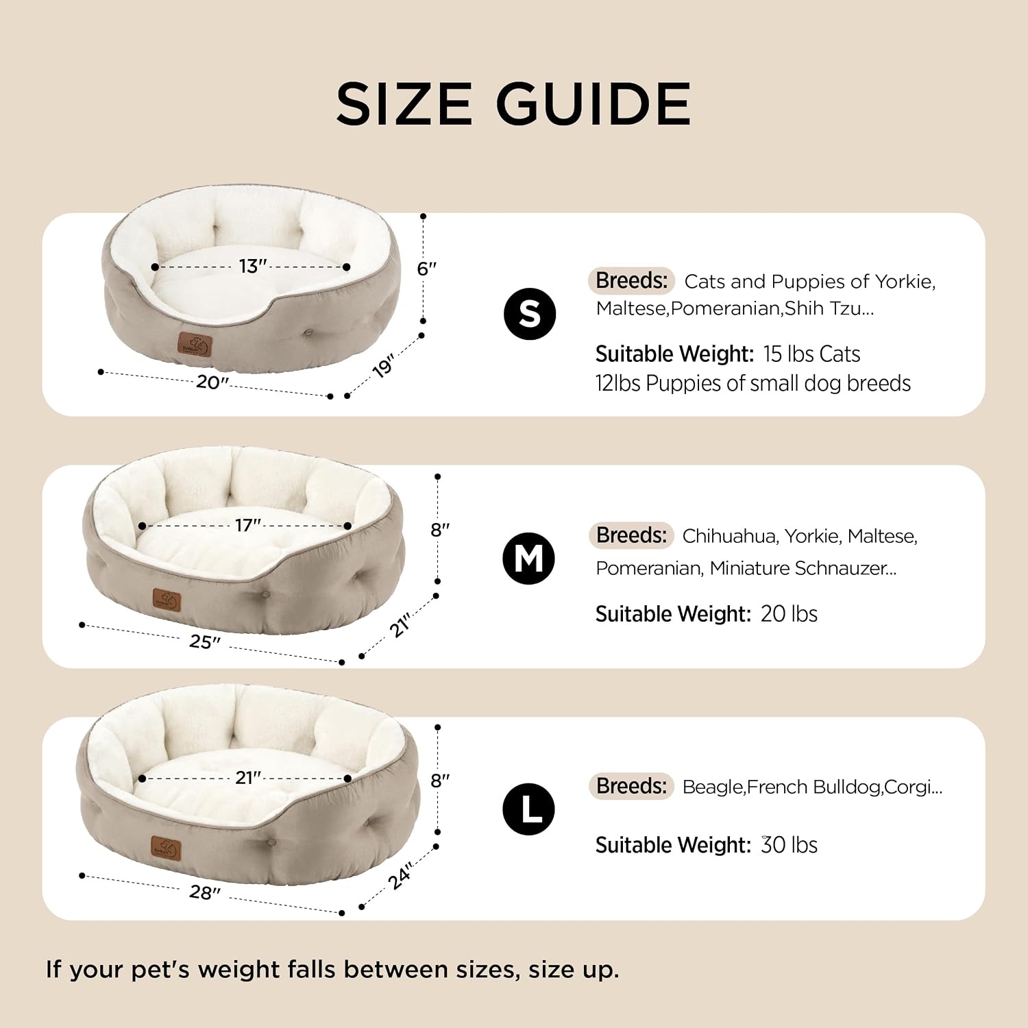 image:imageBedsure AeroFrost Cooling Small Dog Bed Round Washable 20In Arctic Blue QMaxgt04 Cat Beds for Indoor Cats Comfort Cooling Summer Pet BedAntiSlip Bottomfor Puppies and KittensTerracotta