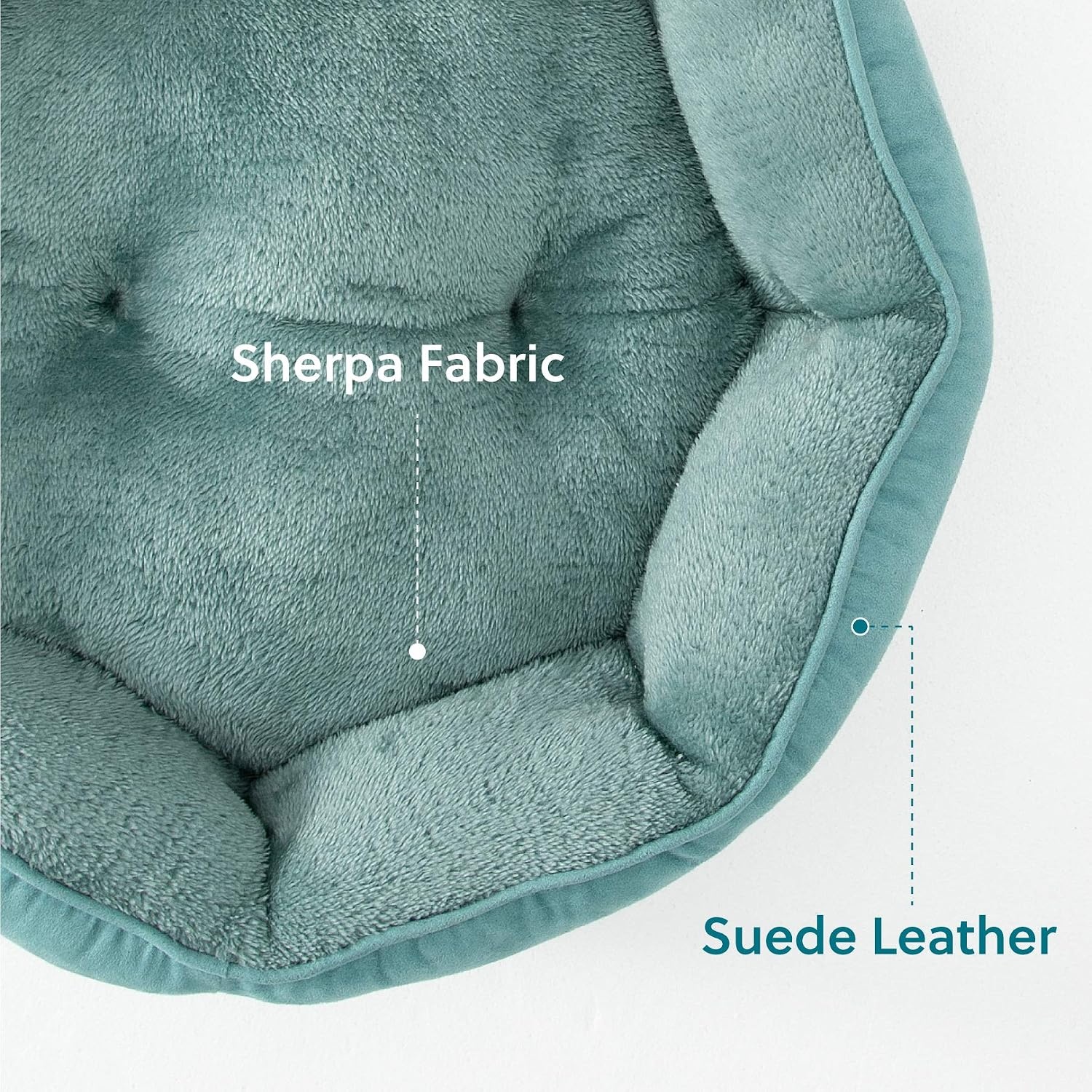 image:imageBedsure AeroFrost Cooling Small Dog Bed Round Washable 20In Arctic Blue QMaxgt04 Cat Beds for Indoor Cats Comfort Cooling Summer Pet BedAntiSlip Bottomfor Puppies and KittensWashed Blue