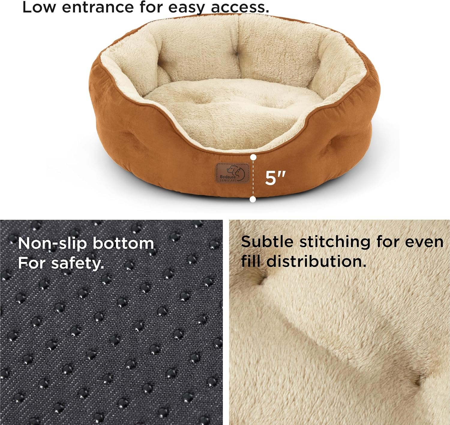 image:imageBedsure AeroFrost Cooling Small Dog Bed Round Washable 20In Arctic Blue QMaxgt04 Cat Beds for Indoor Cats Comfort Cooling Summer Pet BedAntiSlip Bottomfor Puppies and KittensTerracotta