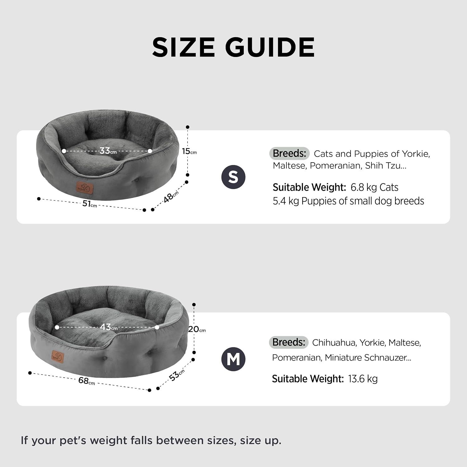 image:imageBedsure AeroFrost Cooling Small Dog Bed Round Washable 20In Arctic Blue QMaxgt04 Cat Beds for Indoor Cats Comfort Cooling Summer Pet BedAntiSlip Bottomfor Puppies and KittensGrey