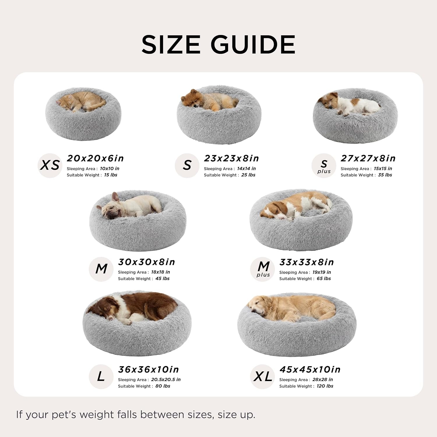 image:imageBedsure Human Dog Bed for Adult Plush Giant Calming Nest Bed Orthopedic 71 Human Size Dog Bed Washable with Storage Pocket Supportive Bolster Egg Foam NonSlip Bottom Fluffy Faux Fur BrownPale Grey
