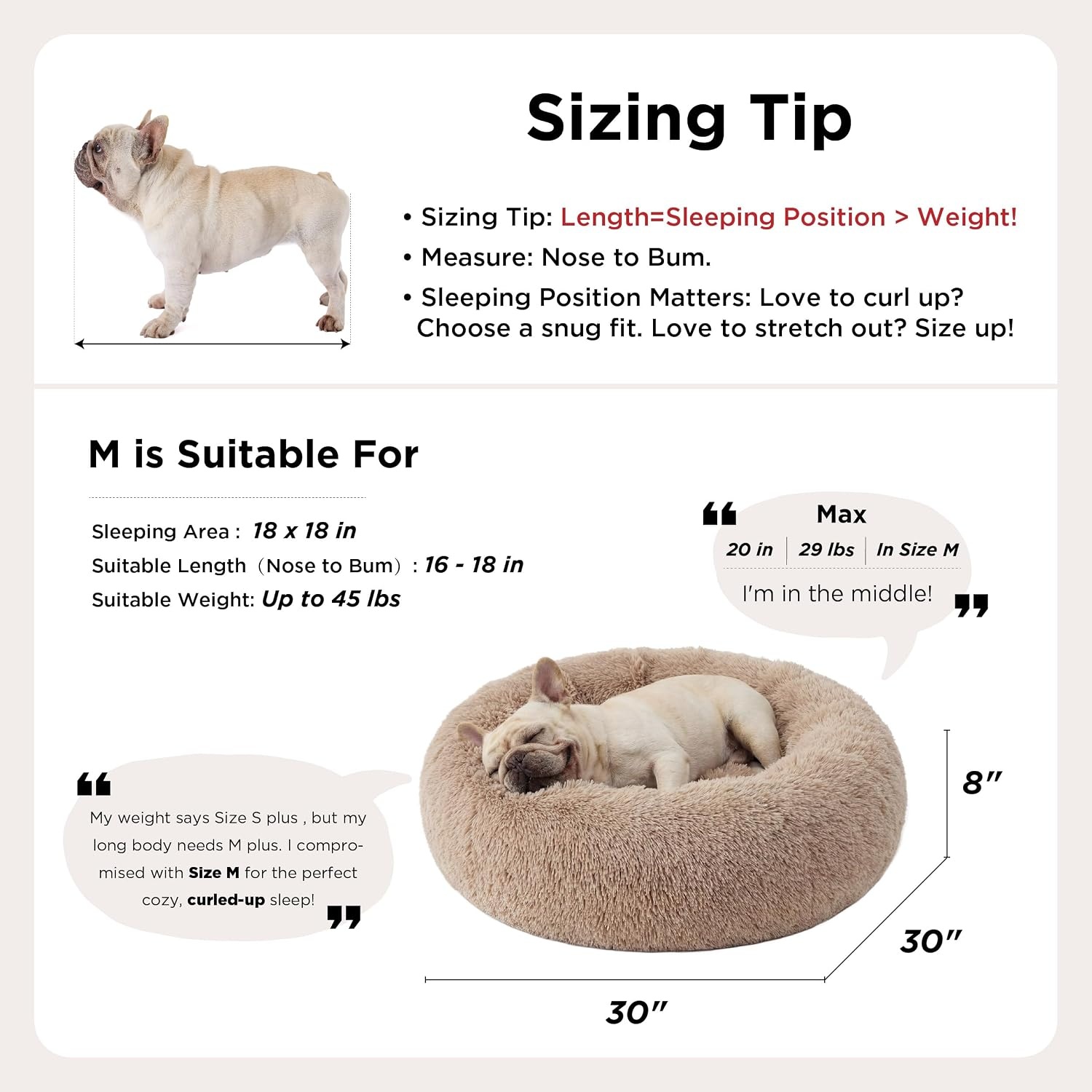 image:imageBedsure Human Dog Bed for Adult Plush Giant Calming Nest Bed Orthopedic 71 Human Size Dog Bed Washable with Storage Pocket Supportive Bolster Egg Foam NonSlip Bottom Fluffy Faux Fur BrownCream