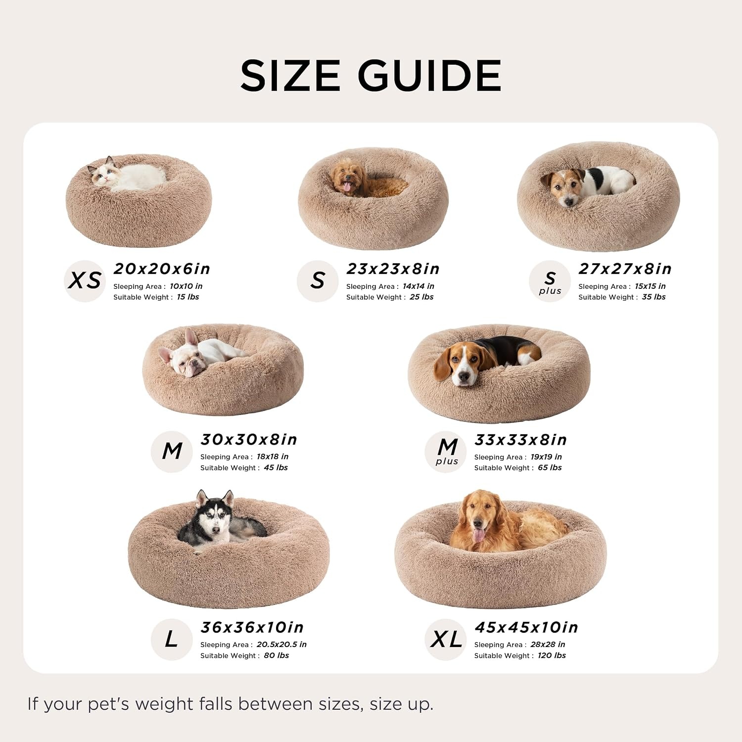 image:imageBedsure Human Dog Bed for Adult Plush Giant Calming Nest Bed Orthopedic 71 Human Size Dog Bed Washable with Storage Pocket Supportive Bolster Egg Foam NonSlip Bottom Fluffy Faux Fur BrownCamel