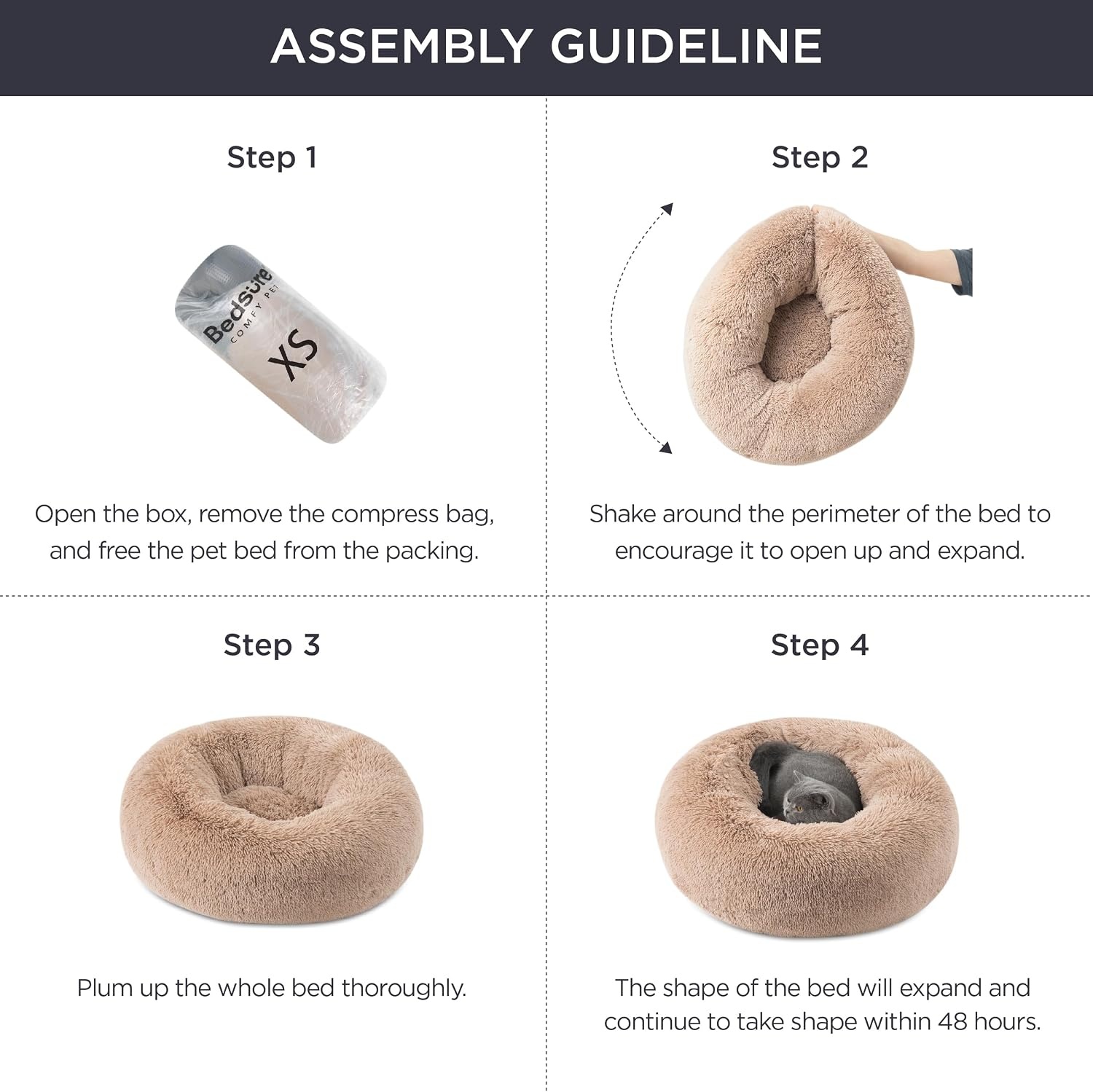 image:imageBedsure Human Dog Bed for Adult Plush Giant Calming Nest Bed Orthopedic 71 Human Size Dog Bed Washable with Storage Pocket Supportive Bolster Egg Foam NonSlip Bottom Fluffy Faux Fur BrownGreen