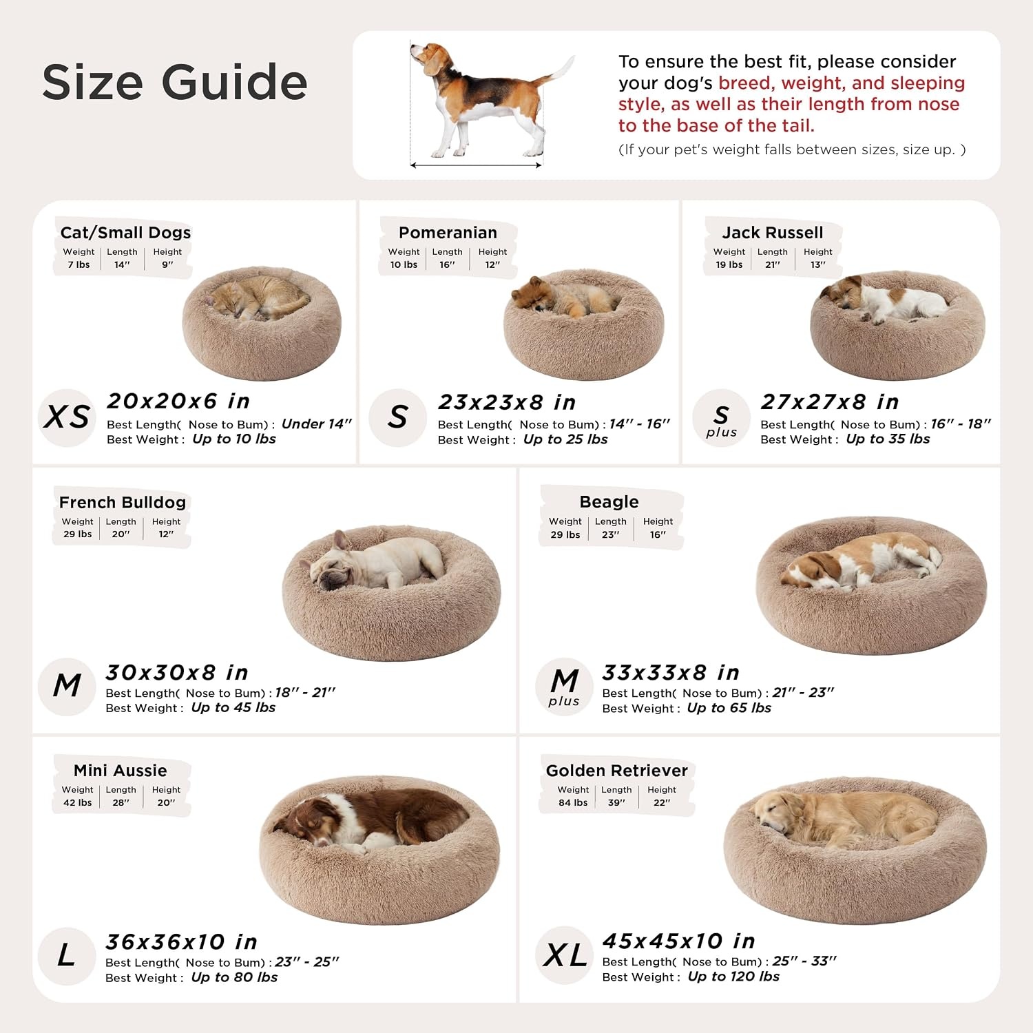 image:imageBedsure Human Dog Bed for Adult Plush Giant Calming Nest Bed Orthopedic 71 Human Size Dog Bed Washable with Storage Pocket Supportive Bolster Egg Foam NonSlip Bottom Fluffy Faux Fur BrownPale Grey