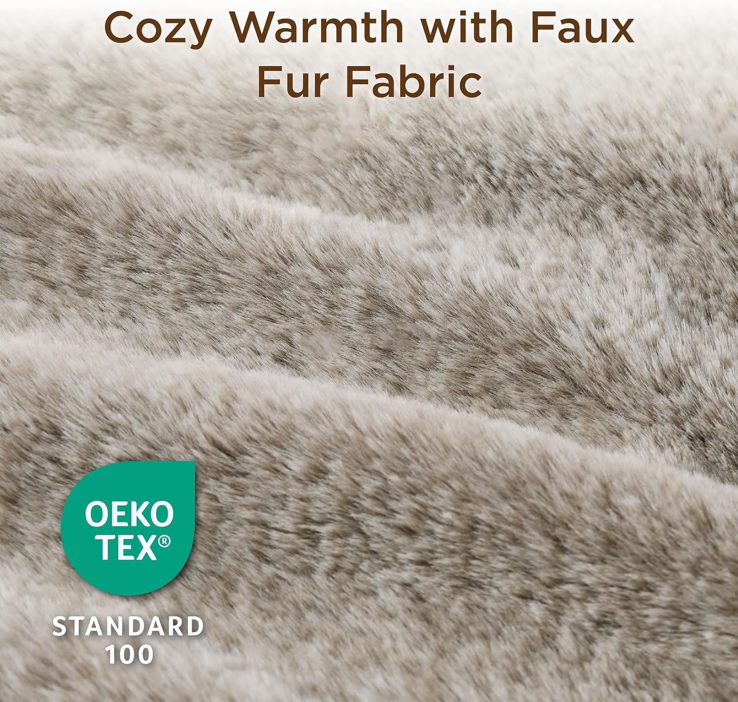 image:imageBedsure Self Warming Cat Bed MatSmall Pet Extra Warm Self Heating Cat Pad 24X18 Thermal Dog Crate Pads for Indoor OutdoorFaux Fur Removable Washable Cover in WinterNon SlipNot ElectricGreyBrown