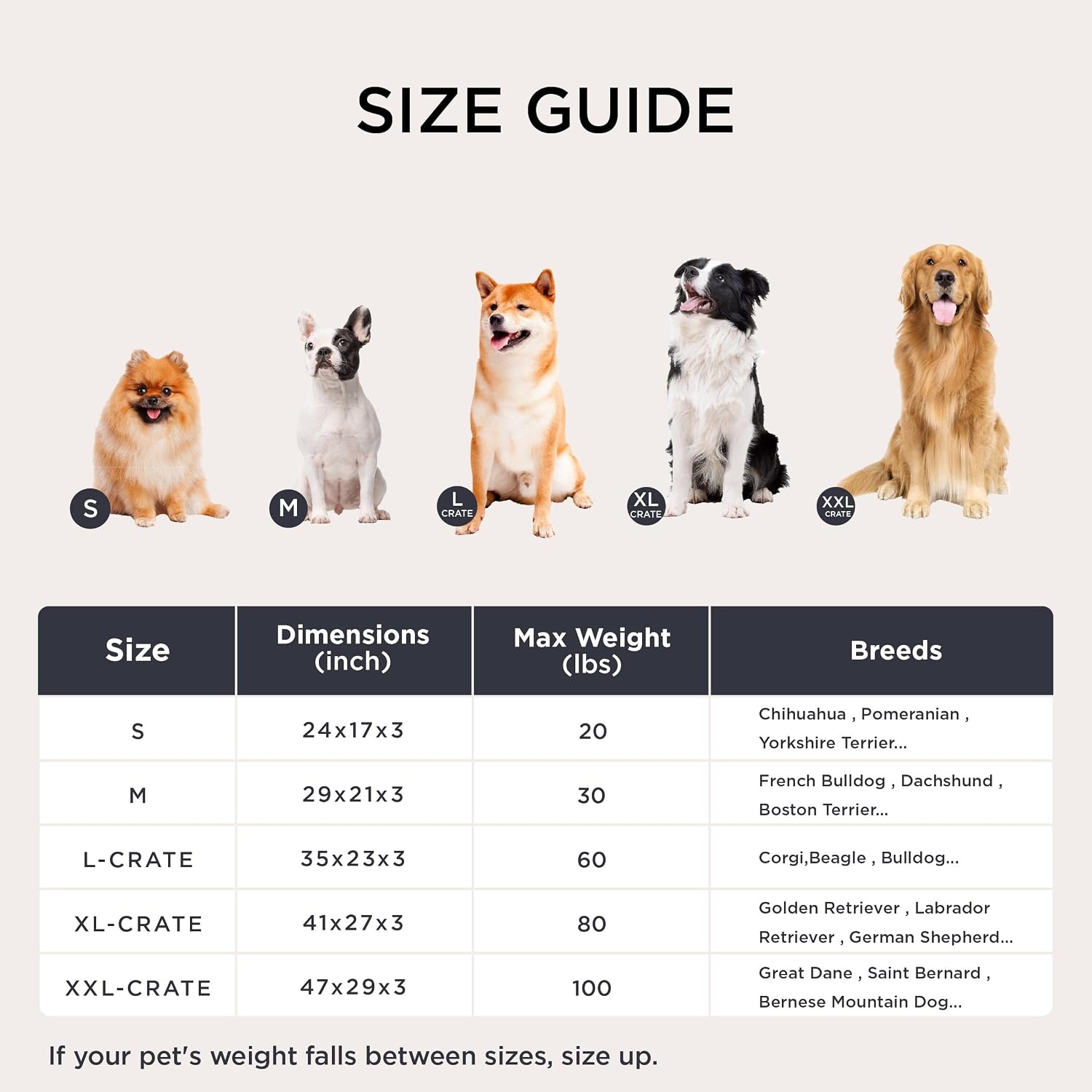 image:imageBedsure Washable XL Dog Bed for Crate Comfort Fluffy Pet Pillow 41x27 Plush Kennel Pad Ultra Soft PP Cotton NonSlip Bottom Machine Washable Pet Sleeping Mat Dark GrayGray