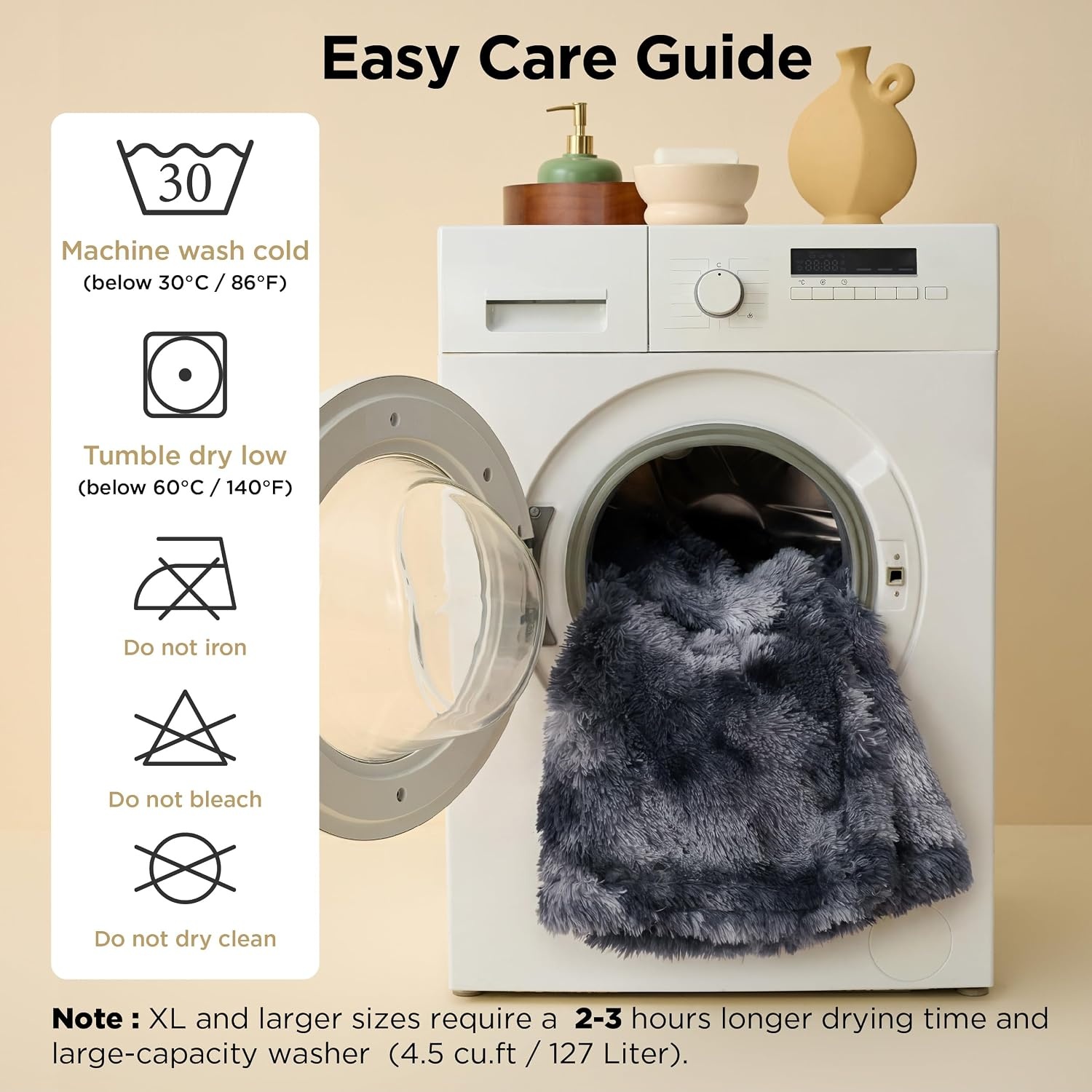 image:imageBedsure Waterproof Dog Blankets for Medium Dogs Fluffy Faux Fur 40x50 Plush Fuzzy Reversible Pet Blankets for Couch and Dog BedSoft Calming Throw Cat Blanket Washable Dog Gift GreyGrey
