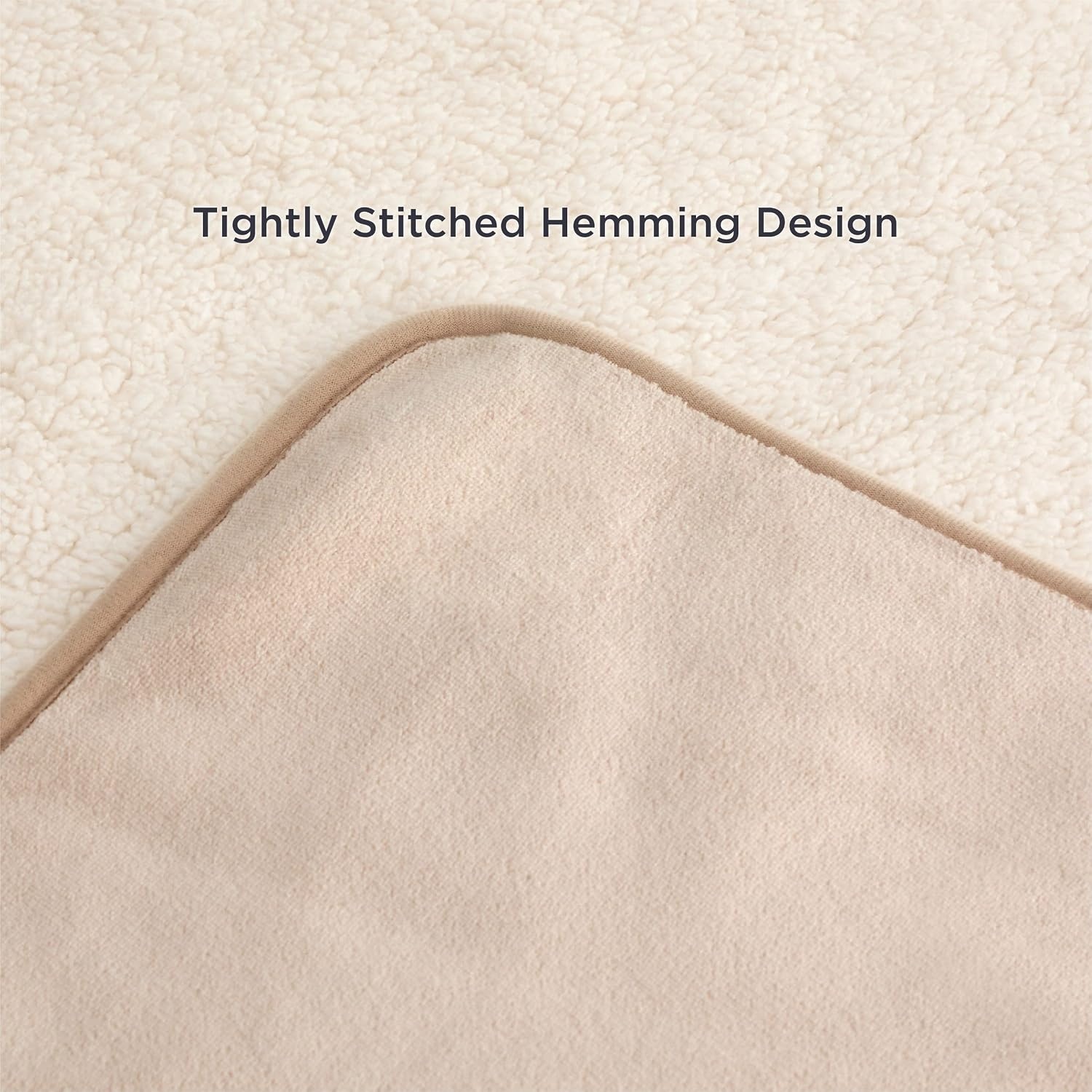 image:imageBedsure Waterproof Dog Blankets for Small Dogs 25X35 Anchor Gray Soft Print Sherpa Fleece Puppy Cat Blanket Washable Cozy Plush Reversible Throw Furniture Protector for Pet Kitten DoggyCream