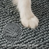 Bedsure Dog Door Mat for Muddy Paws, Chenille Indoor Entrance Rug, 35×24 | High-Low Pile Design, Ultra-Absorbent and Soft Dirt Trapper,Muted Gray/White Mélange,TPR Non-Slip Backing,Machine Washable(Speckled Gray)