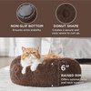 Bedsure Human Dog Bed for Adult, Plush Giant Calming Nest Bed Orthopedic | 71″ Human Size Dog Bed Washable with Storage Pocket, Supportive Bolster, Egg Foam, Non-Slip Bottom, Fluffy Faux Fur, Brown(Coffee)
