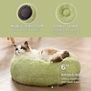 Bedsure Human Dog Bed for Adult, Plush Giant Calming Nest Bed Orthopedic | 71″ Human Size Dog Bed Washable with Storage Pocket, Supportive Bolster, Egg Foam, Non-Slip Bottom, Fluffy Faux Fur, Brown(Green)