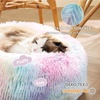 Bedsure Human Dog Bed for Adult, Plush Giant Calming Nest Bed Orthopedic | 71″ Human Size Dog Bed Washable with Storage Pocket, Supportive Bolster, Egg Foam, Non-Slip Bottom, Fluffy Faux Fur, Brown(Multi Color)