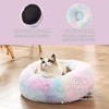 Bedsure Human Dog Bed for Adult, Plush Giant Calming Nest Bed Orthopedic | 71″ Human Size Dog Bed Washable with Storage Pocket, Supportive Bolster, Egg Foam, Non-Slip Bottom, Fluffy Faux Fur, Brown(Multi Color)